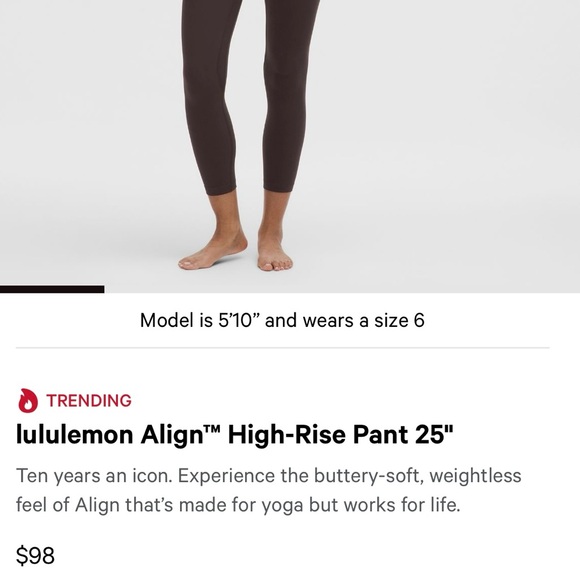 Lululemon High-Waisted Brown Leggings - Picture 4 of 4